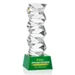 Callucci VividPrint™ Award on Robson Base - Green | https://www.bestnamebadges.com