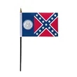 4"x6"/12"x18'' Georgia Until 2001 ePoly Printed Stick Flags | https://www.bestnamebadges.com