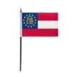 4"x6" & 12"x18'' Georgia 2003 ePoly Printed Stick Flags | https://www.bestnamebadges.com