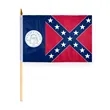 4"x6"/12"x18'' Georgia Until 2001 ePoly Printed Stick Flags | https://www.bestnamebadges.com
