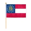 4"x6" & 12"x18'' Georgia 2003 ePoly Printed Stick Flags | https://www.bestnamebadges.com