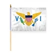 4"x6" & 12"x18'' Virgin Island ePoly Printed Stick Flags | https://www.bestnamebadges.com