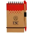 Two-Tone Spiral Notepad w/ Pen | https://www.bestnamebadges.com