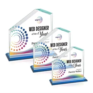 Fairmont VividPrint™ Award - Sky Blue | https://www.bestnamebadges.com