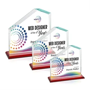 Fairmont VividPrint™ Award - Red | https://www.bestnamebadges.com