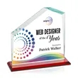 Fairmont VividPrint™ Award - Red | https://www.bestnamebadges.com