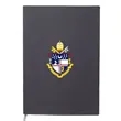 Softcover Notebook w/ Custom Imprint & Woven Fabric Bookmark | https://www.bestnamebadges.com