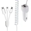 Car Charger 3-IN-1 Retractable Cable Fast Charging Adapter | https://www.bestnamebadges.com