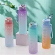 Hot-Sale Gradient-Colored Plastic Water Bottle | https://www.bestnamebadges.com