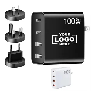 100W PD Power Adapter Charger Type C Ports