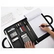 A4 Business Padfolio, Folder Organizer With Zipped Handle | https://www.bestnamebadges.com