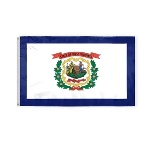 3'x5' West Virginia ePoly Printed Flags | https://www.bestnamebadges.com