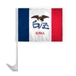 12"x16" & 10.5"x15" Iowa Car Flags | https://www.bestnamebadges.com