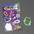 6" x 9" Glitter Sticker Sheet | https://www.bestnamebadges.com