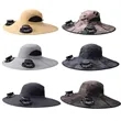 Wide Brim Sun Hat With 2 Solar Fan USB Charging | https://www.bestnamebadges.com
