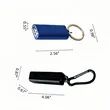 Mini Aluminum LED Flashlight Keychain For Promotions | https://www.bestnamebadges.com