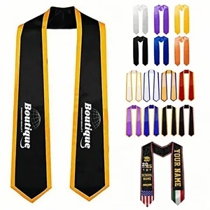 Graduation Satin Honor Stole For Bachelor And Doctoral Gown | https://www.bestnamebadges.com