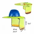 High Visibility Safety Sun Shade For Hard Hats | https://www.bestnamebadges.com