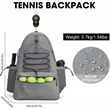 48L Tennis Backpack With Shoe Compartment And Racket Holder | https://www.bestnamebadges.com