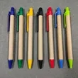 Eco Spiral Notebook With Recycled Pen And Elastic Closure | https://www.bestnamebadges.com