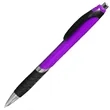 Clickable Rubber Grip Plastic Ballpoint Pens | https://www.bestnamebadges.com