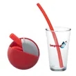 Eco-friendly Silicone Reusable Straw w/ Carrying Case Custom | https://www.bestnamebadges.com