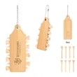 Bamboo Golf Tee Set Keychain | https://www.bestnamebadges.com