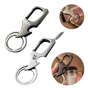 MOQ 50pcs Zinc Alloy Bottle Opener Keychain