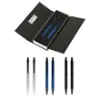 Union Printed - Triangle Metal Barrel Pen & Pencil Set Box | https://www.bestnamebadges.com