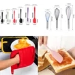Kitchen Gift Set with Mitt, Spatula, Whisk | https://www.bestnamebadges.com
