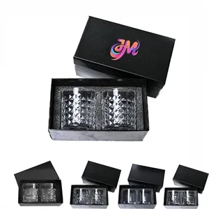 Whiskey Glass Gift Set with Black Box
