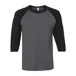 JERZEES Premium Blend Ringspun Three-Quarter Sleeve Ragla... | https://www.bestnamebadges.com