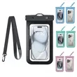 Snap Closure Transparent Waterproof Phone Pouch | https://www.bestnamebadges.com