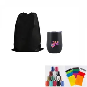 12oz Wine Tumbler with Dust Bag Set