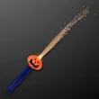 Pumpkin face fiber optic LED wands | https://www.bestnamebadges.com