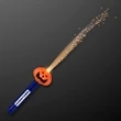 Pumpkin face fiber optic LED wands | https://www.bestnamebadges.com