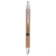 Light Brown Laserable Leatherette Pen | https://www.bestnamebadges.com
