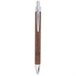 Dark Brown Laserable Leatherette Pen | https://www.bestnamebadges.com