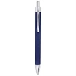 Blue Laserable Leatherette Pen | https://www.bestnamebadges.com