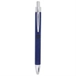 Blue Laserable Leatherette Pen | https://www.bestnamebadges.com