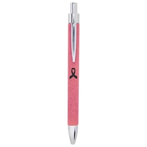 Pink Laserable Leatherette Pen