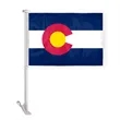 12"x16" & 10.5"x15" Colorado Car Flags | https://www.bestnamebadges.com