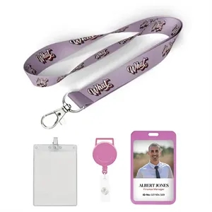 1 inch Full Color Lanyard-A | https://www.bestnamebadges.com