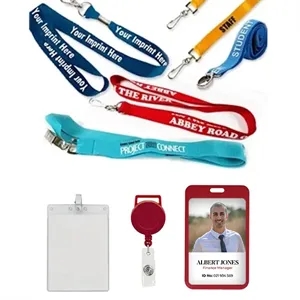 Custom Silk Screen Print Polyester Lanyard-A | https://www.bestnamebadges.com