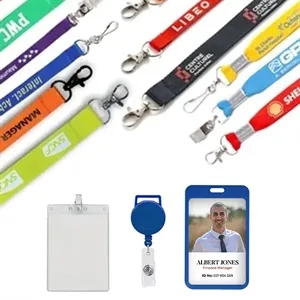 Custom Polyester Lanyard-A | https://www.bestnamebadges.com