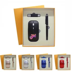 Wireless Mouse Pen and USB Drive Gift Set