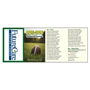 Pro Football Schedule Pocket Pamphlet