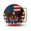 Custom Circular UV Printed Belt Buckles | https://www.bestnamebadges.com
