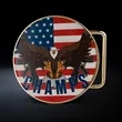 Custom Circular UV Printed Belt Buckles | https://www.bestnamebadges.com