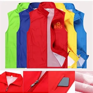 Waiter Uniform Unisex Button Up Waistcoat For Staff